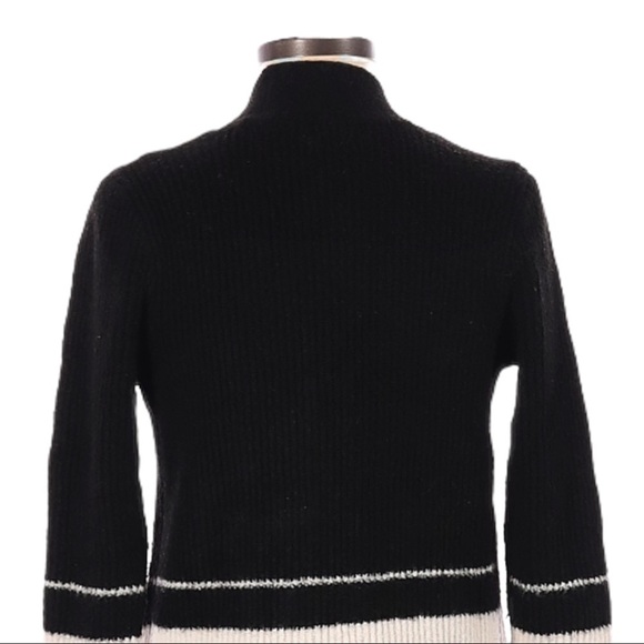 🌺 Style & Co Longline Stripe Colorblock Open Soft Wool Blend Cardigan Size M - Picture 4 of 11